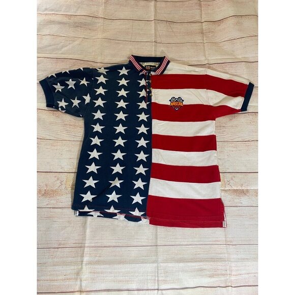 Nascar Cafe Men's Multi Polo Short Sleeve Y2K Shirt - Medium - Picture 5 of 10